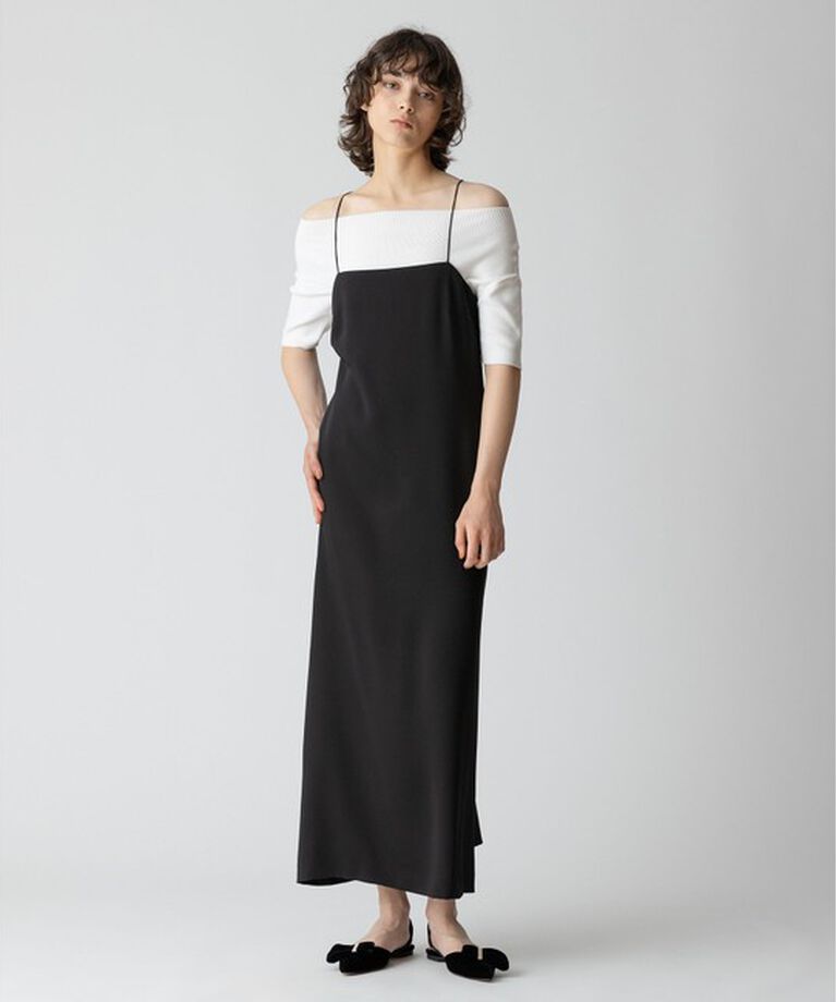 allureville「バックスラッシュディテールキャミワンピース」|ワンピース|