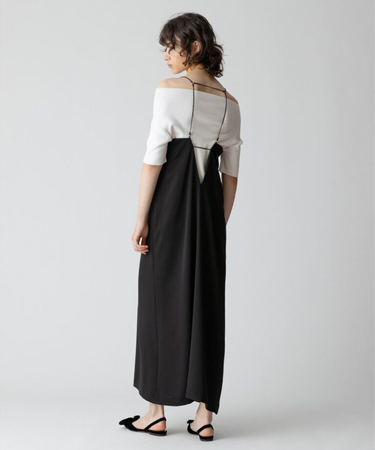 allureville「バックスラッシュディテールキャミワンピース」|ワンピース|