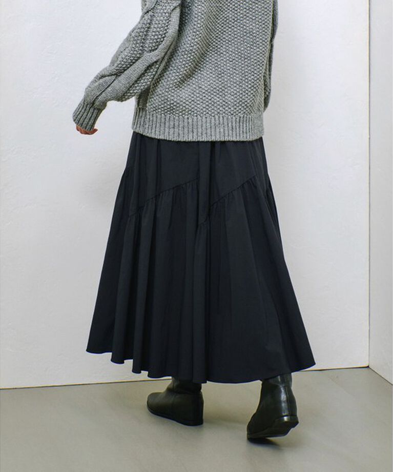 allureville「◇バイヤス切替ギャザースカート」|スカート|