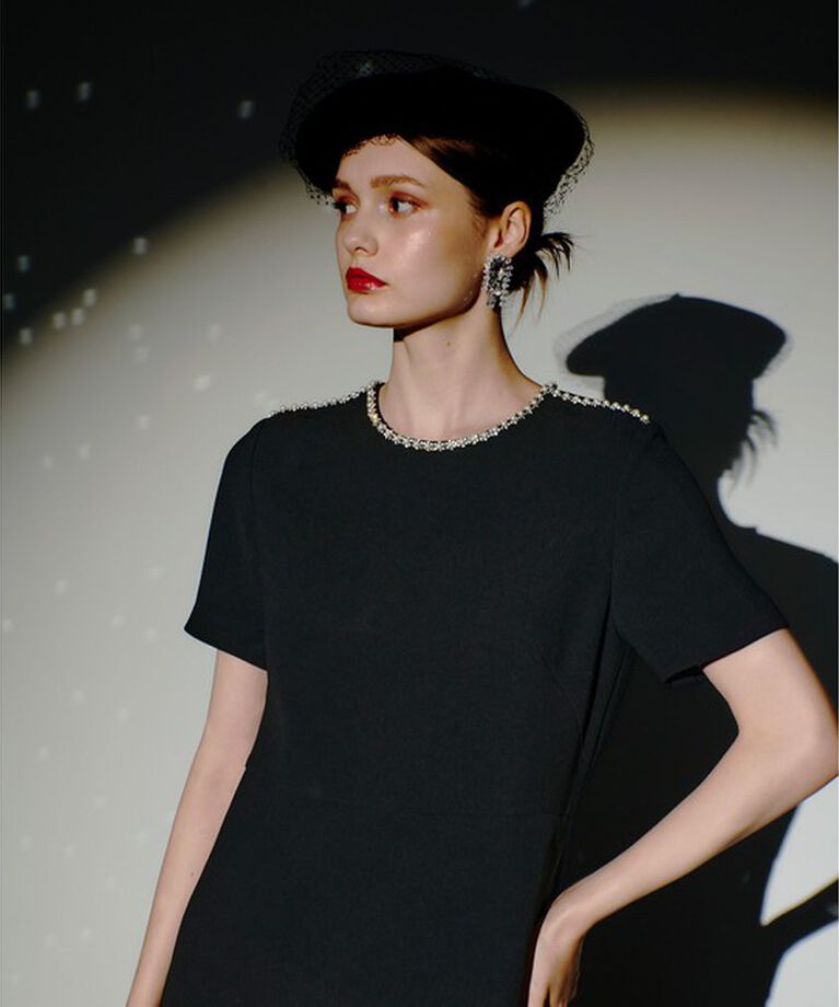 LOULOU WILLOUGHBY「【LOULOU WILLOUGHBY】ビジューミニワンピース」|ワンピース|