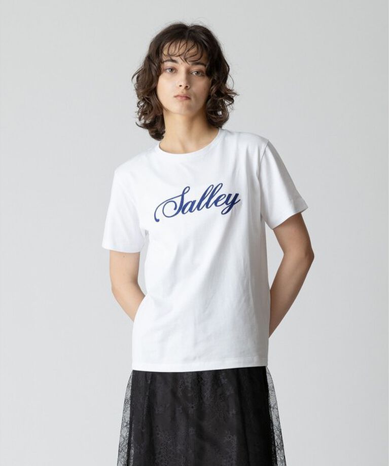 allureville「エンブロイダリーロゴTEE」|Tシャツ・カットソー|ホワイト