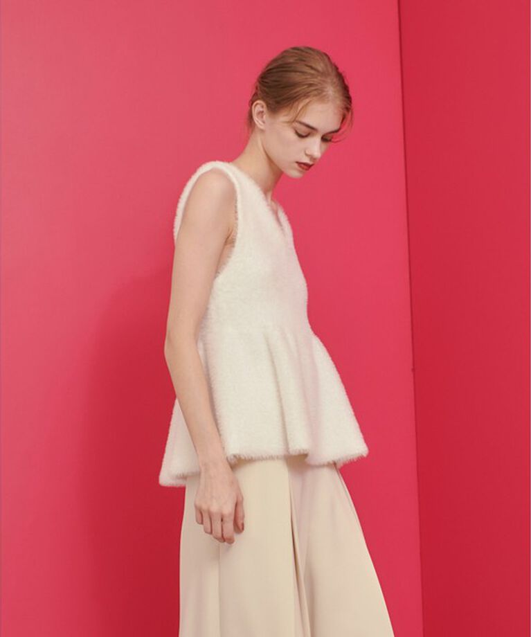 LOULOU WILLOUGHBY「【LOULOU WILLOUGHBY】フェザーペプラムジレ」|その他|