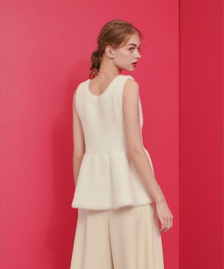 LOULOU WILLOUGHBY「【LOULOU WILLOUGHBY】フェザーペプラムジレ」|その他|