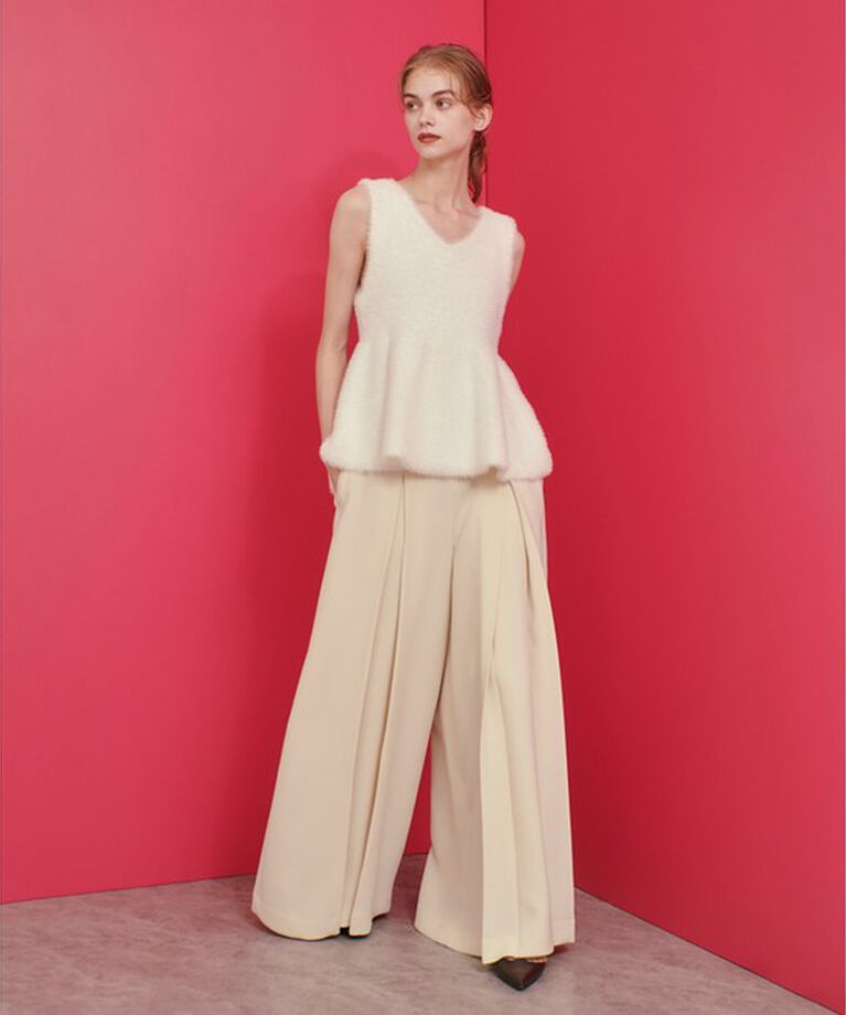 LOULOU WILLOUGHBY「【LOULOU WILLOUGHBY】フェザーペプラムジレ」|その他|