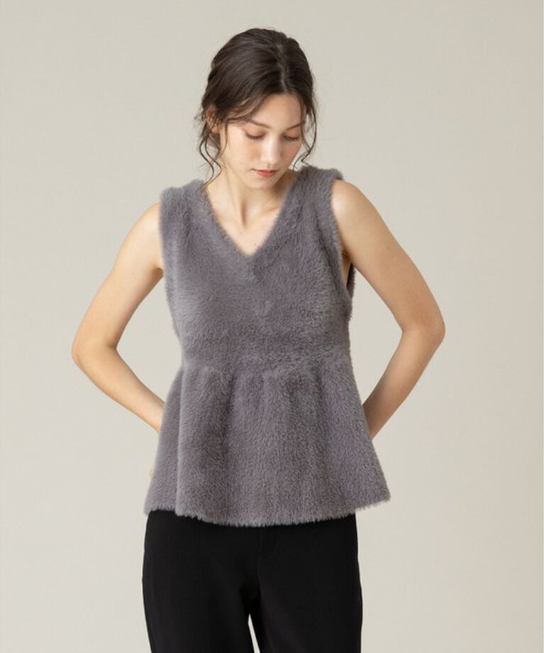 LOULOU WILLOUGHBY「【LOULOU WILLOUGHBY】フェザーペプラムジレ」|その他|