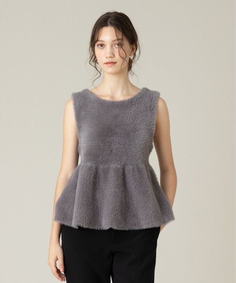 LOULOU WILLOUGHBY「【LOULOU WILLOUGHBY】フェザーペプラムジレ」|その他|