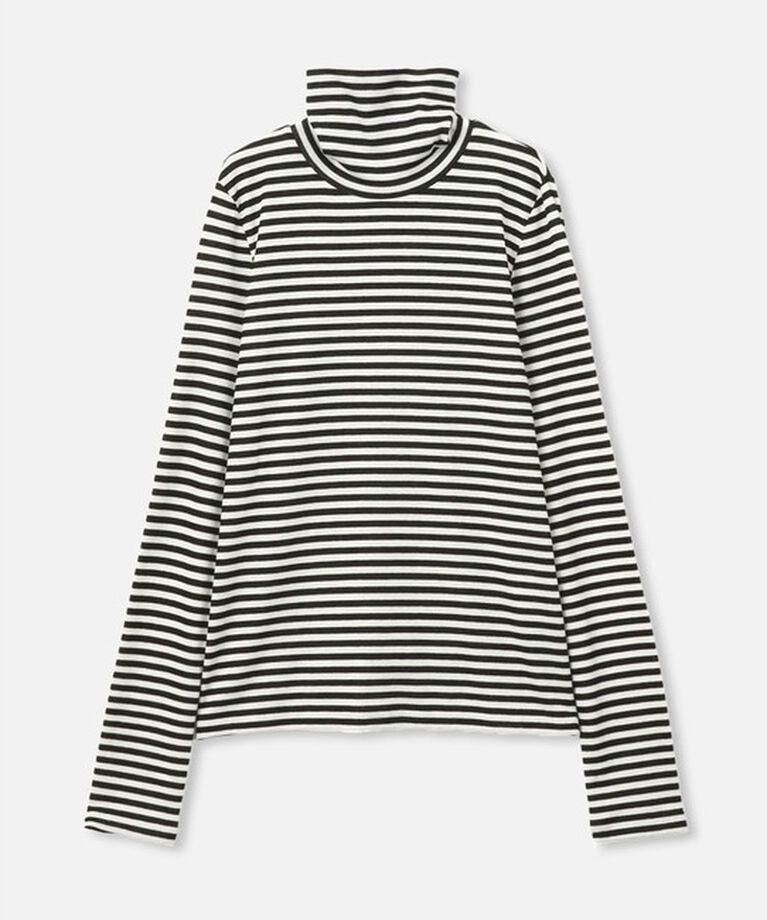 allureville「ハーフミラノボーダープルオーバー」|Tシャツ・カットソー|