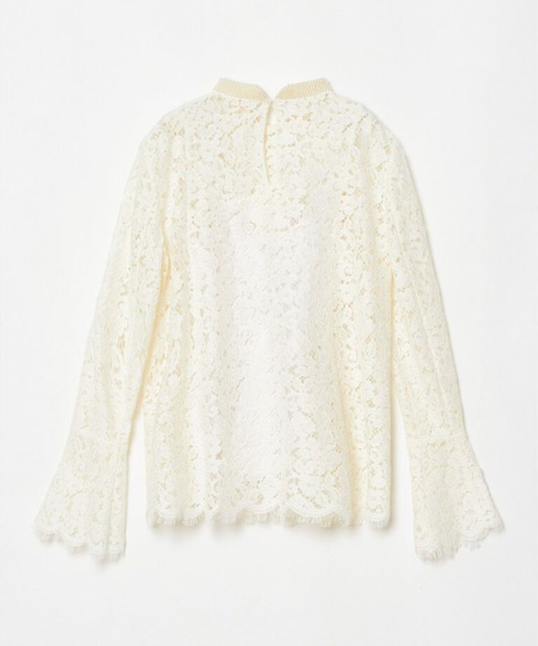 LOULOU WILLOUGHBY「【LOULOU WILLOUGHBY】パールネックレースブラウス」|シャツ・ブラウス|