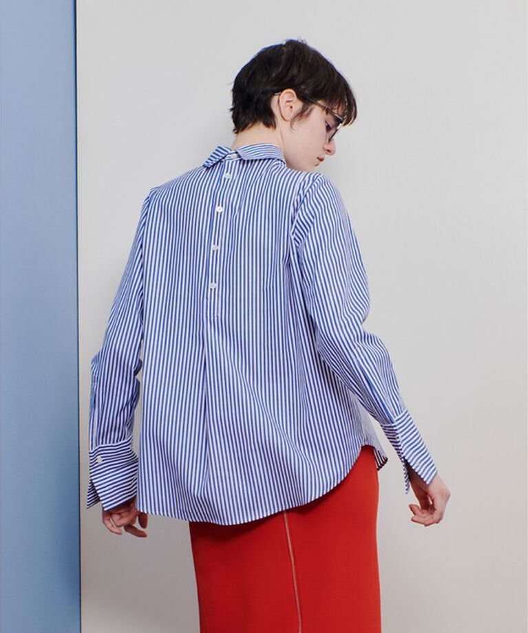 allureville「ストライプロールネックプルオーバー/シャツ」|シャツ・ブラウス|