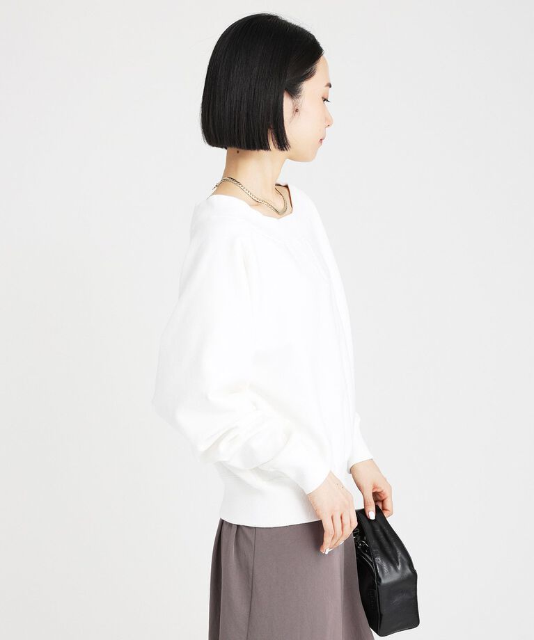 BABYLONE「ボ－トネック裏毛プルオーバー」|Tシャツ・カットソー|