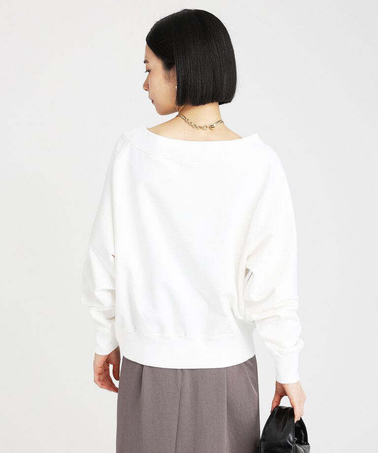 BABYLONE「ボ－トネック裏毛プルオーバー」|Tシャツ・カットソー|