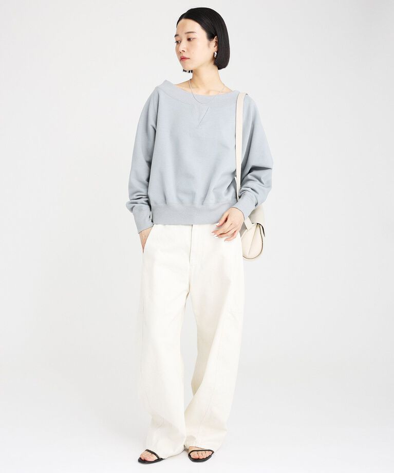 BABYLONE「ボ－トネック裏毛プルオーバー」|Tシャツ・カットソー|