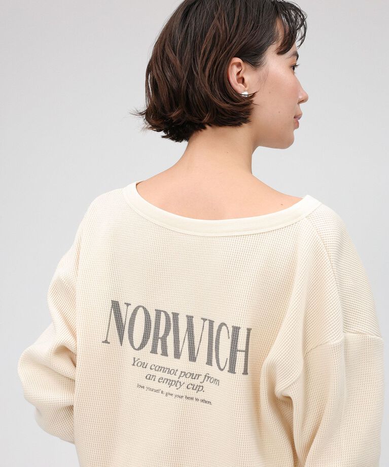 BABYLONE「【81BRANCA】＜別注＞2way waffle T」|Tシャツ・カットソー|ｵﾌﾎﾜｲﾄ