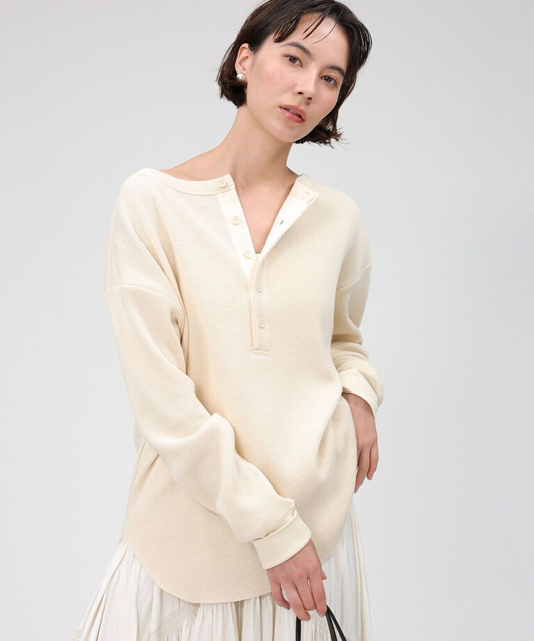 BABYLONE「【81BRANCA】＜別注＞2way waffle T」|Tシャツ・カットソー|