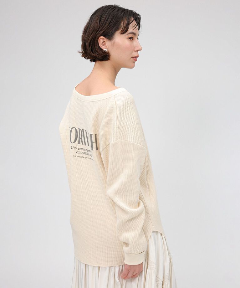 BABYLONE「【81BRANCA】＜別注＞2way waffle T」|Tシャツ・カットソー|