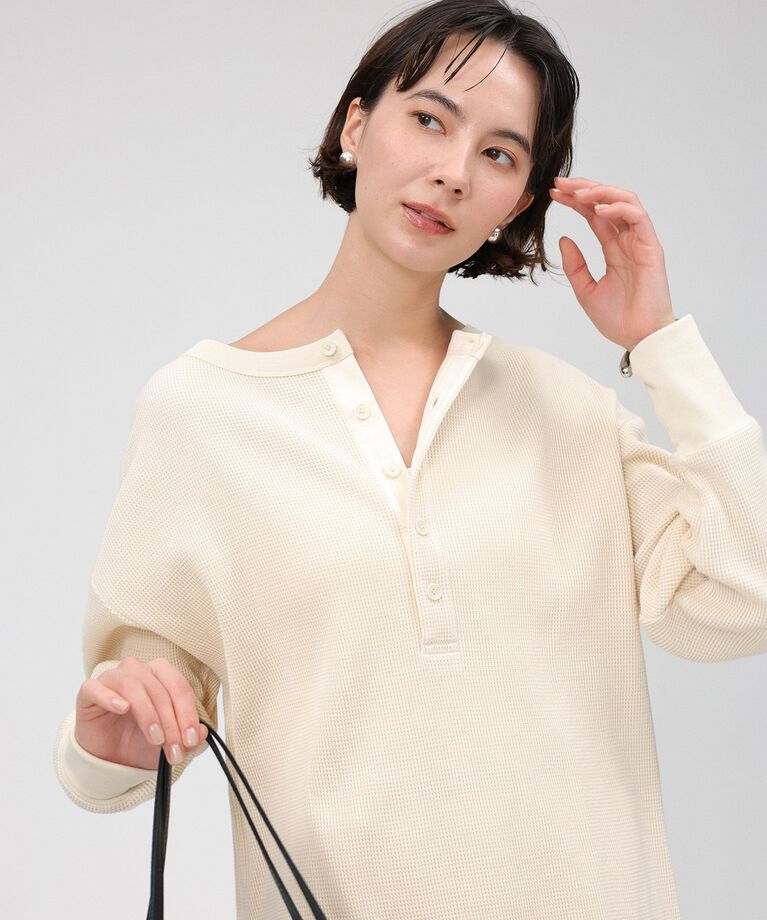BABYLONE「【81BRANCA】＜別注＞2way waffle T」|Tシャツ・カットソー|