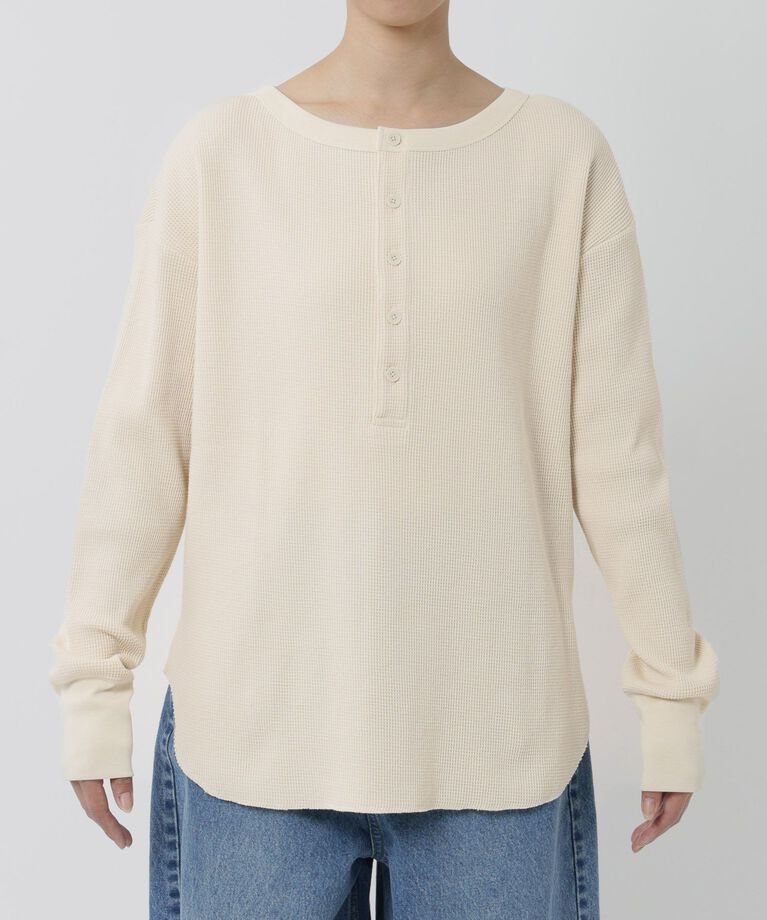 BABYLONE「【81BRANCA】＜別注＞2way waffle T」|Tシャツ・カットソー|