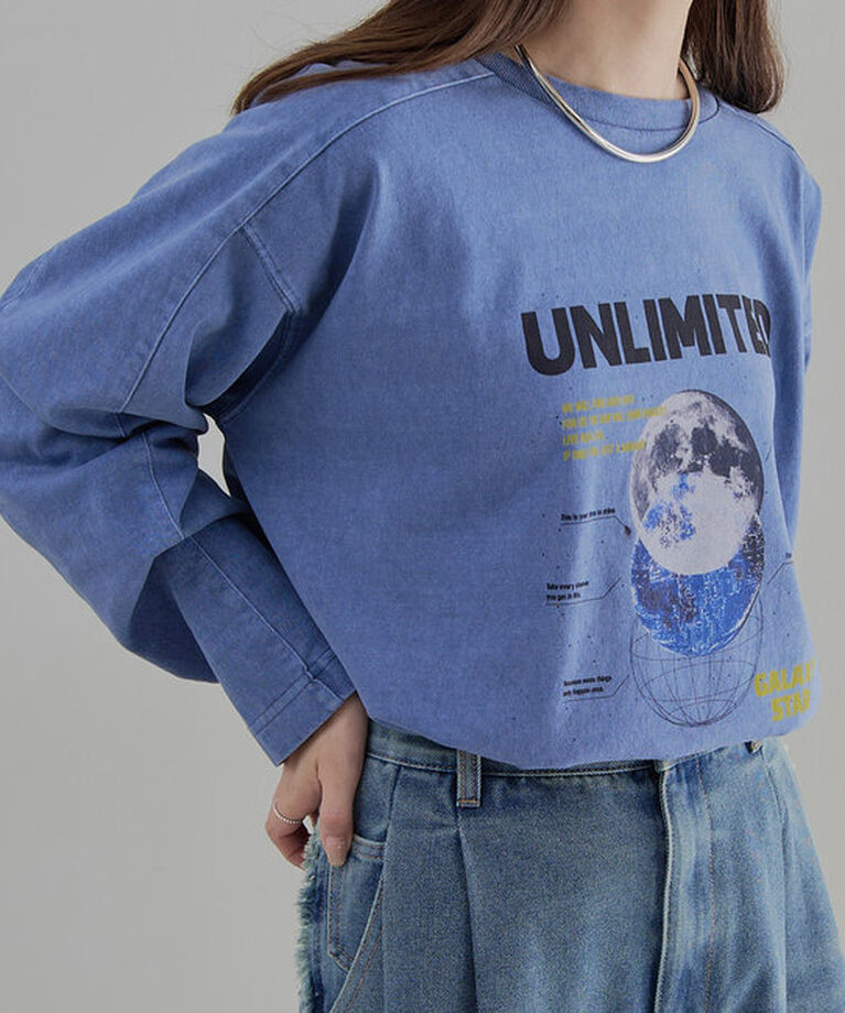  「ヴィンテージライクスペースロンT」|Tシャツ・カットソー|