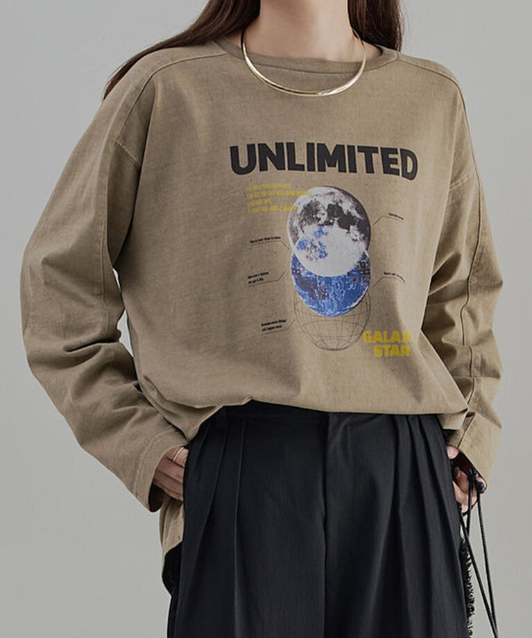  「ヴィンテージライクスペースロンT」|Tシャツ・カットソー|