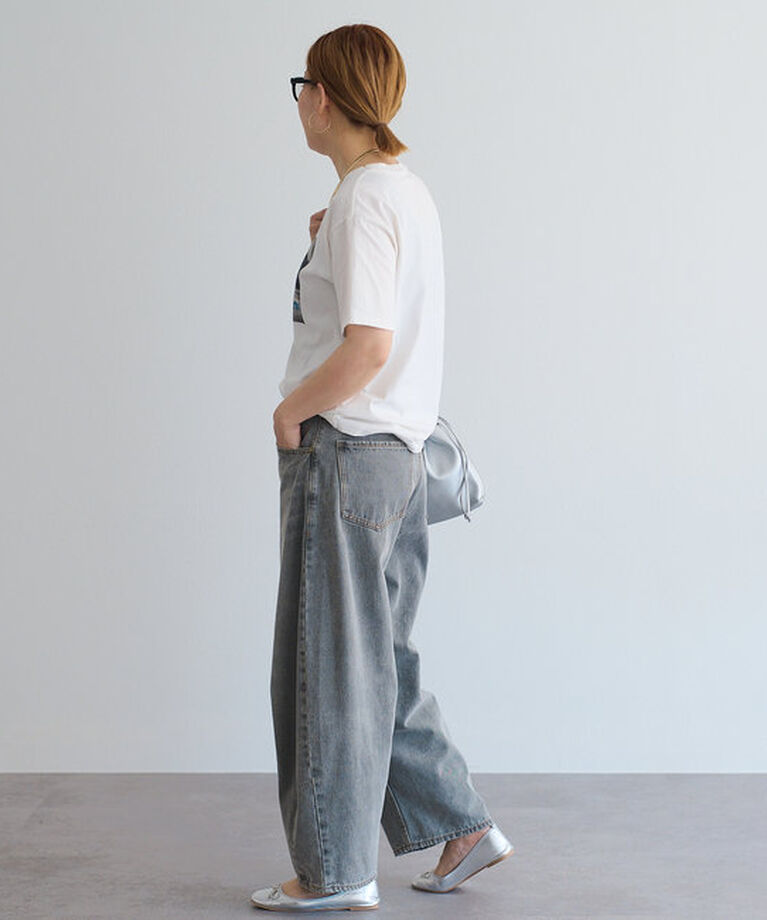  「【低身長・高身長対応/サイズ展開あり】デニムカーブレッグパンツ」|その他|