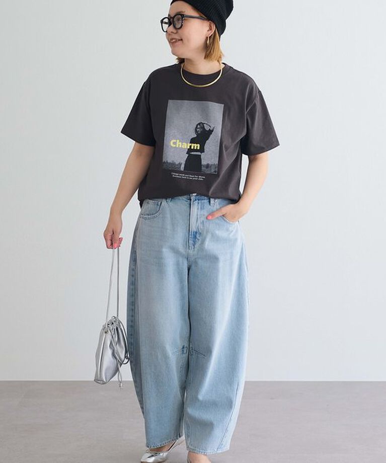  「【低身長・高身長対応/サイズ展開あり】デニムカーブレッグパンツ」|その他|