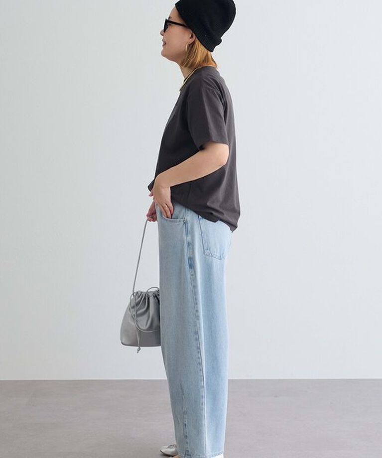  「【低身長・高身長対応/サイズ展開あり】デニムカーブレッグパンツ」|その他|