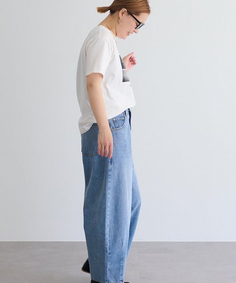  「【低身長・高身長対応/サイズ展開あり】デニムカーブレッグパンツ」|その他|