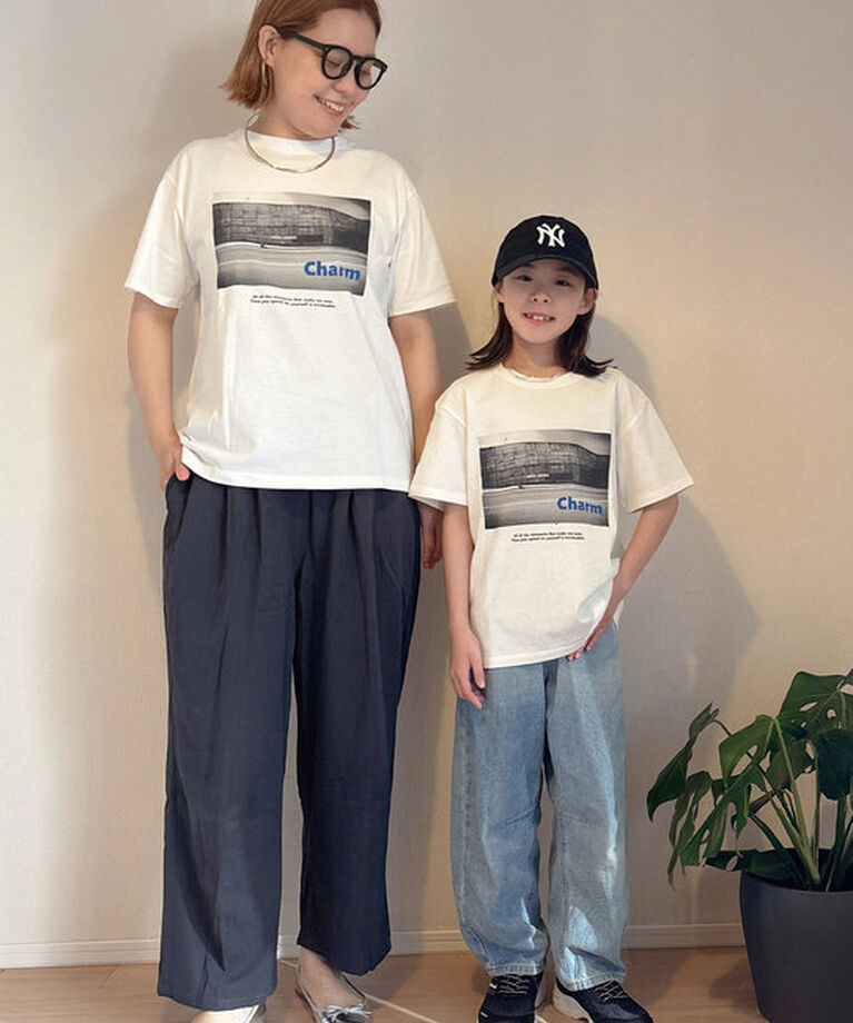  「【＠remi_usus企画 / KIDS】CharmフォトプリントTシャツ」|プルオーバー|