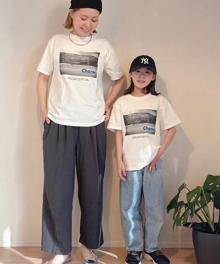  「【＠remi_usus企画 / KIDS】CharmフォトプリントTシャツ」|プルオーバー|