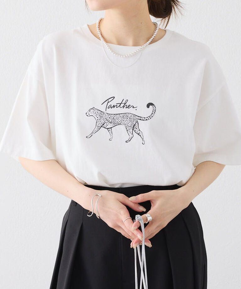  「アニマルプリントパンサーTシャツ」|プルオーバー|