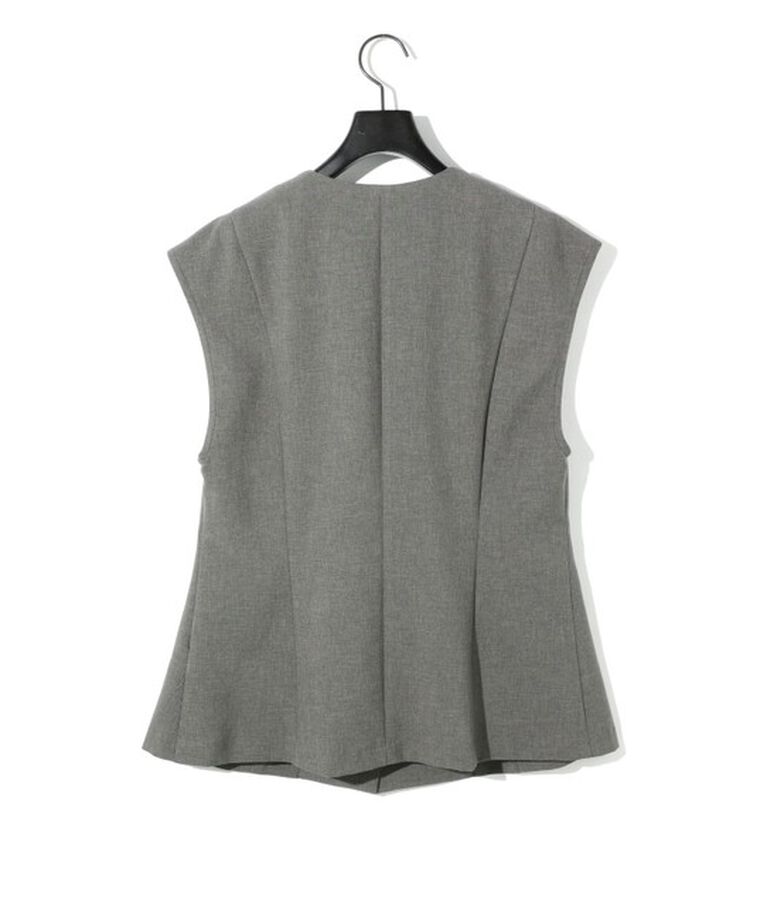 MIDIUMISOLID「MIDIUMISOLID for Ladies ノーカラーベスト」|ベスト・ジレ|