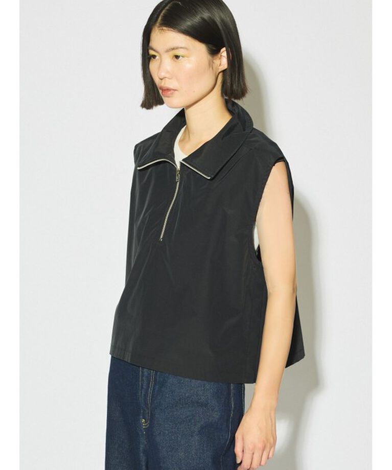 MIDIUMISOLID「MIDIUMISOLID for Ladies ハイネックジップベスト」|ベスト・ジレ|