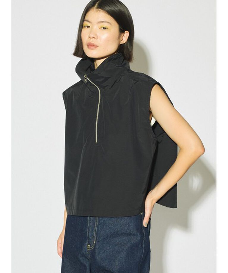 MIDIUMISOLID「MIDIUMISOLID for Ladies ハイネックジップベスト」|ベスト・ジレ|