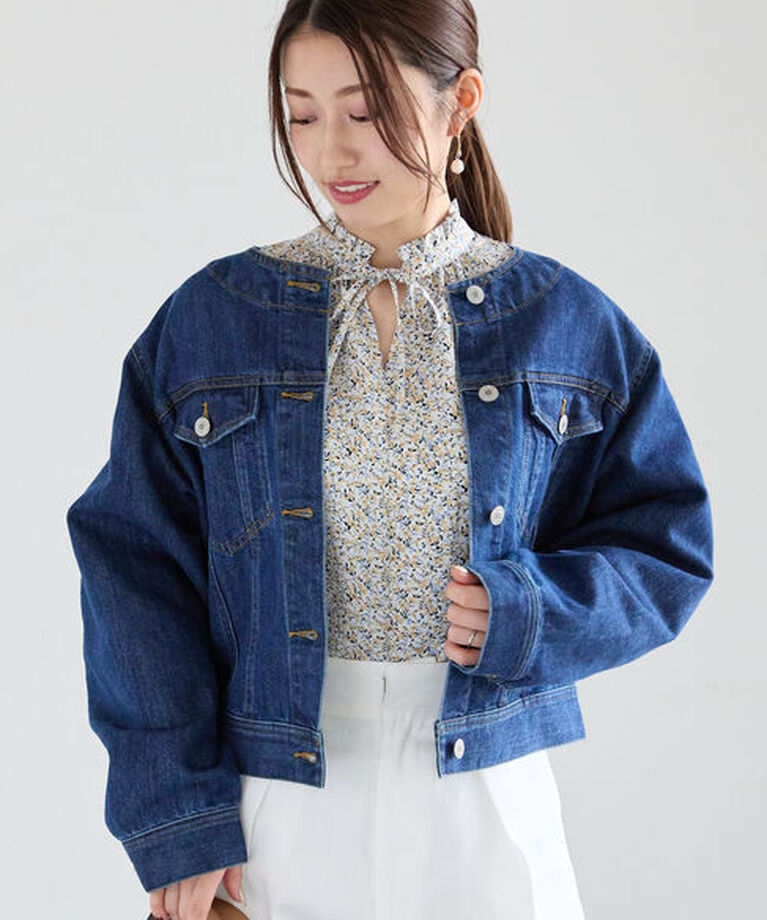 Te chichi「DenimGジャン」|その他|ブルー