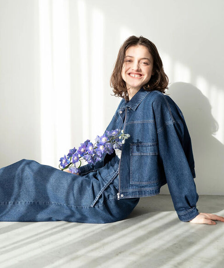 Te chichi TERRASSE「クロップドジャケット(セットアップ可)《2025spring catalog item》」|その他|ネイビー