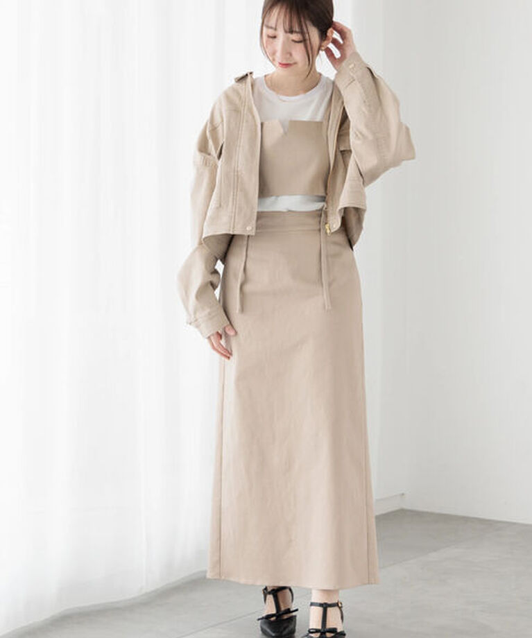 Te chichi TERRASSE「ビスチェ2WAYキャミワンピース(セットアップ可)《2025spring catalog item》」|ワンピース|