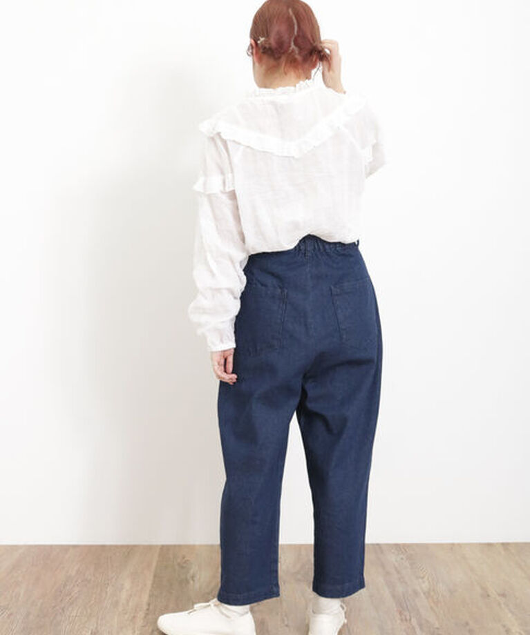 Samansa Mos2「【S/Lサイズ WEB限定】デニム/ツイルカーブパンツ」|その他|