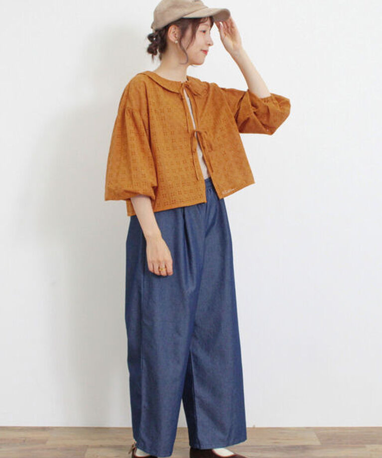 Samansa Mos2「【M/Lサイズ】デニムイージーストレートパンツ」|その他|