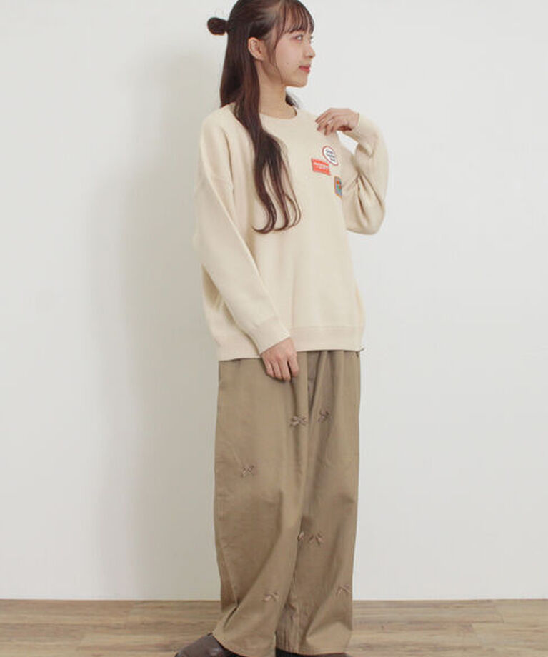Samansa Mos2「リボンイージーパンツ」|その他|