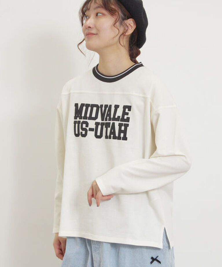 Samansa Mos2「ワッペンロゴスウェット」|Tシャツ・カットソー|オフホワイト