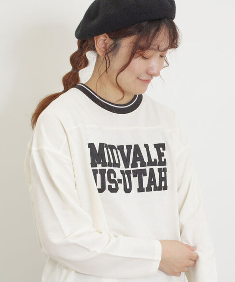 Samansa Mos2「ワッペンロゴスウェット」|Tシャツ・カットソー|