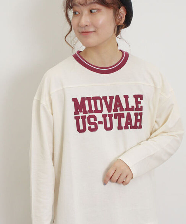 Samansa Mos2「ワッペンロゴスウェット」|Tシャツ・カットソー|