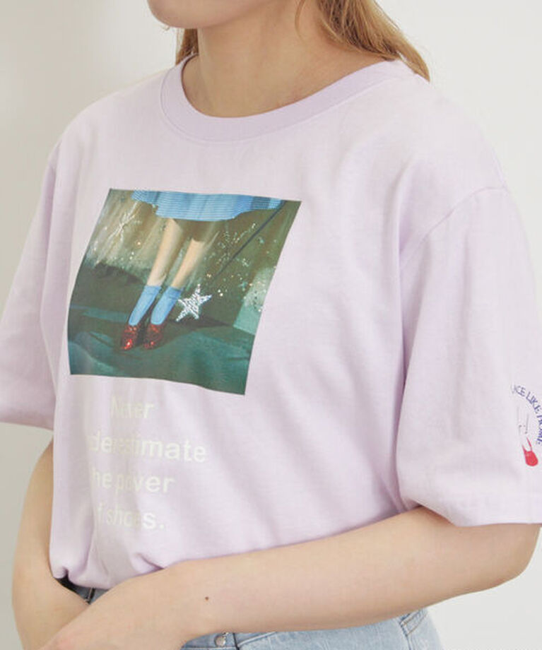 Samansa Mos2「【オズの魔法使/赤い靴】プリントTシャツ」|Tシャツ・カットソー|