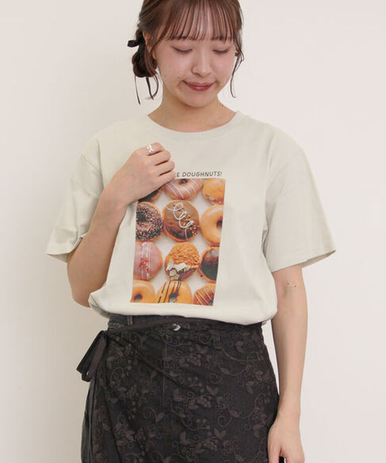 Samansa Mos2「[リサイクルコットン]柄アソートTシャツ」|Tシャツ・カットソー|