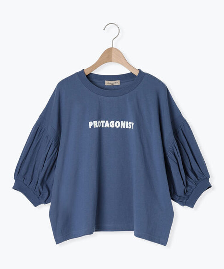 Samansa Mos2「プリントアソートパフスリーブカットソー」|Tシャツ・カットソー|