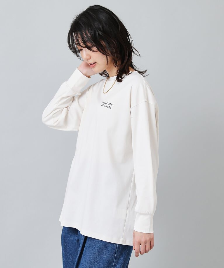 UNTITLED「【コットン100／長袖】バックプリント ロンT」|Tシャツ・カットソー|