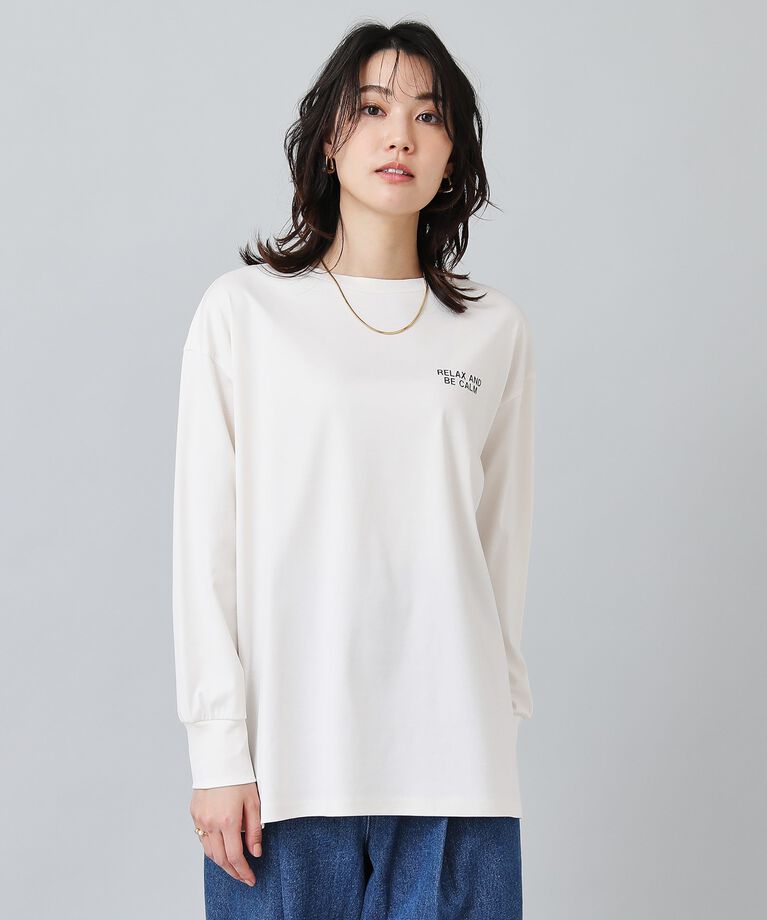 UNTITLED「【コットン100／長袖】バックプリント ロンT」|Tシャツ・カットソー|ﾗｲﾄﾍﾞｰｼﾞｭ(151)