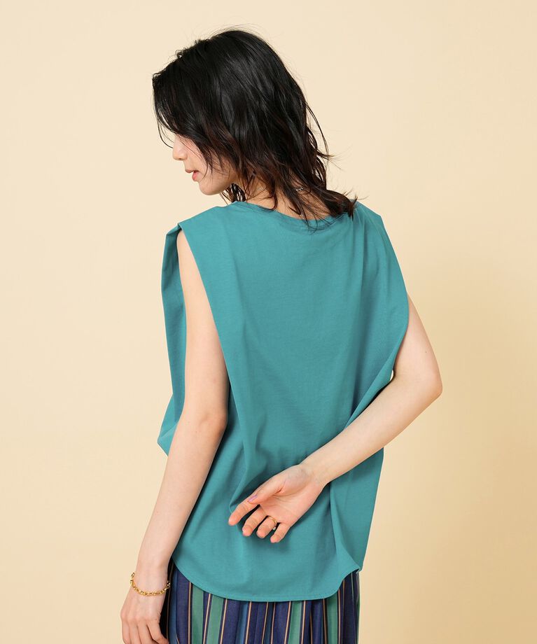 UNTITLED「【コットン100/ゆったり】タックショルダー カットソー」|Tシャツ・カットソー|
