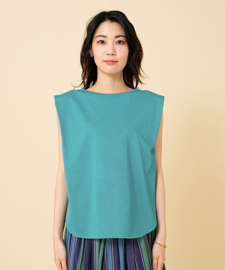 UNTITLED「【コットン100/ゆったり】タックショルダー カットソー」|Tシャツ・カットソー|
