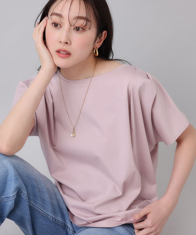 UNTITLED「【コットン100／8色展開】肩タックプルオーバー」|Tシャツ・カットソー|ﾗｲﾄﾋﾟﾝｸ(070)